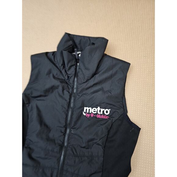 Metro By T-Mobile Vest Women’s XS Black Full Zip Logo Employee Uniform - Picture 5 of 8